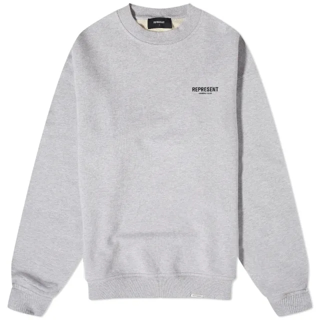 Represent Men's Owners Club Sweatshirt Ash Grey/Black