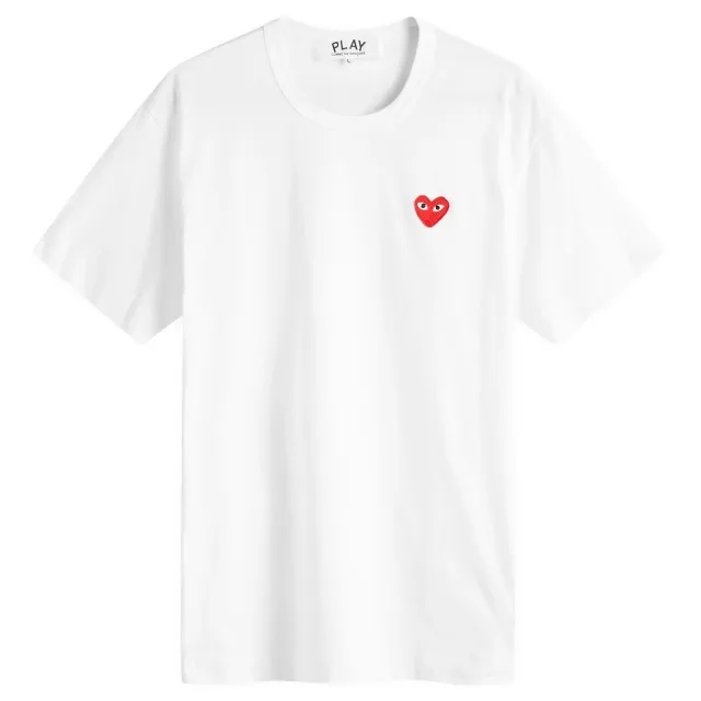 Comme des Garçons Play Comme des Garcons Play Basic Logo T-Shirt White/Red