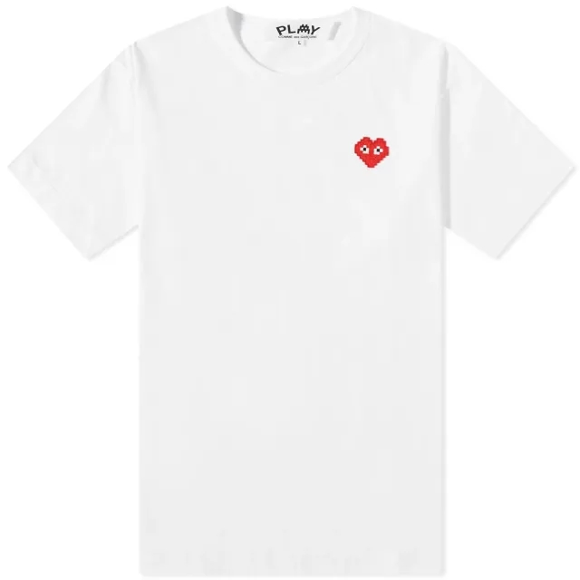Comme des Garçons Play Men's Invader Heart T-Shirt White