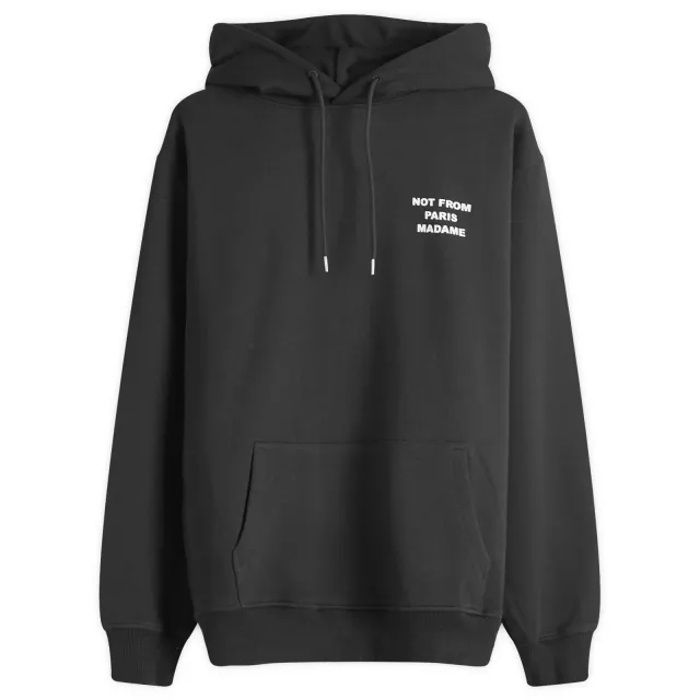 Drôle de Monsieur Slogan Hoodie - Black