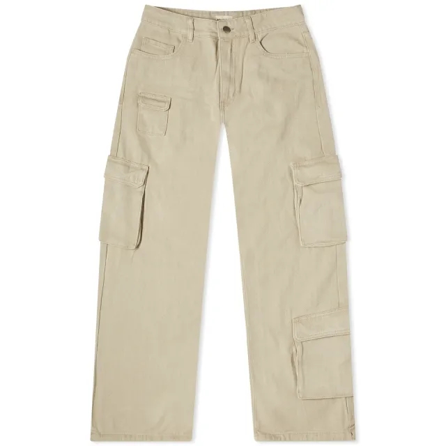 Adanola Women's Pocket Detail Cargo Pant Stone