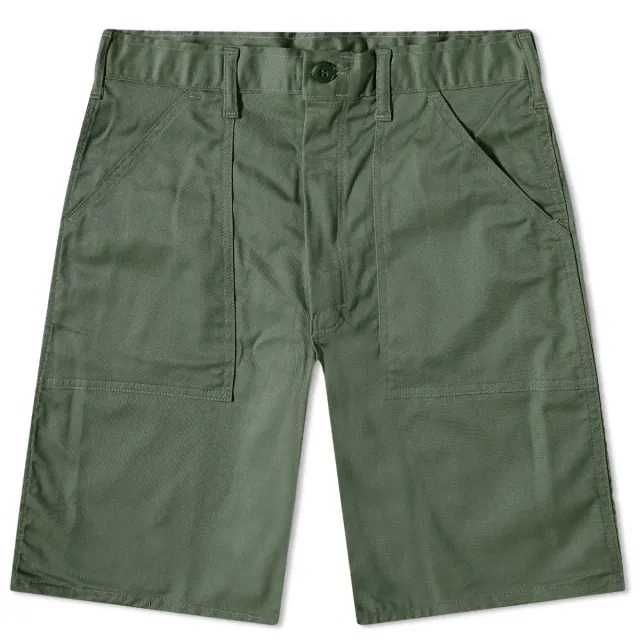 Stan Ray Men's Fatigue Shorts Olive Sateen