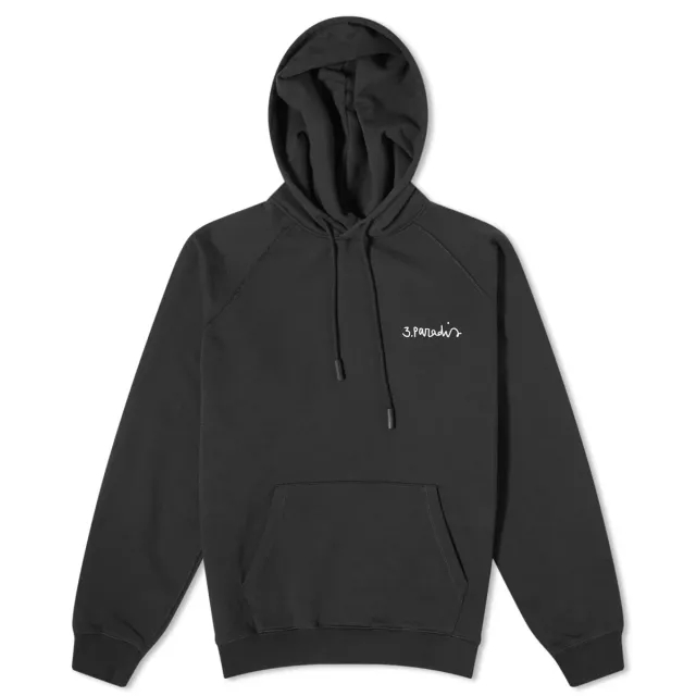 3.Paradis Men's x Edgar Plans Chalkboard Hoodie Black