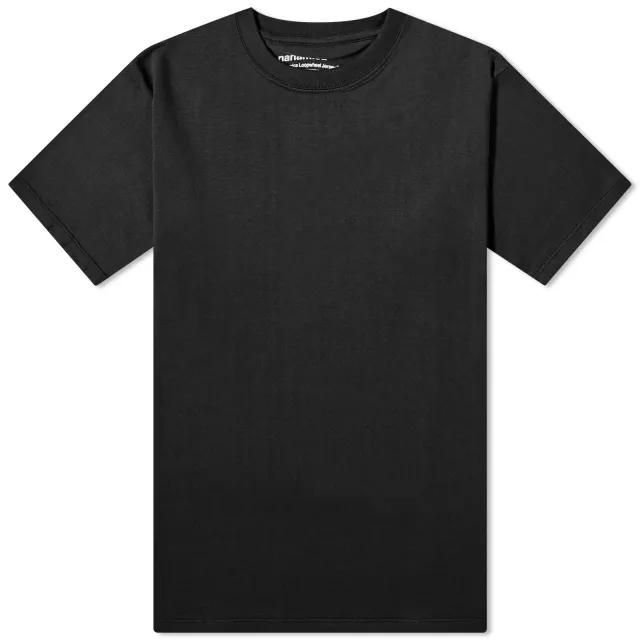 Nanamica Men's Loopwheel COOLMAX Jersey T-Shirt Black