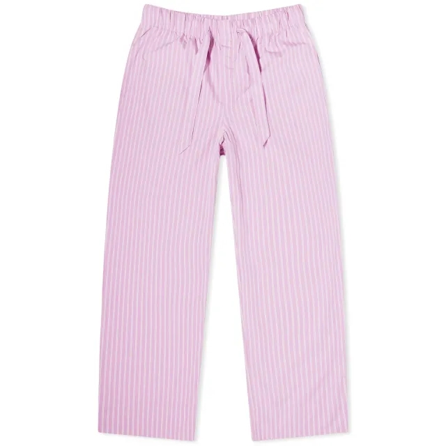 Tekla Fabrics Tekla Sleep Pant Purple Pink Stripes