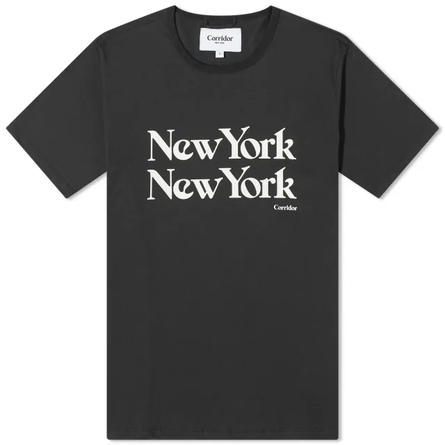 Corridor Men's New York New York T-Shirt Black