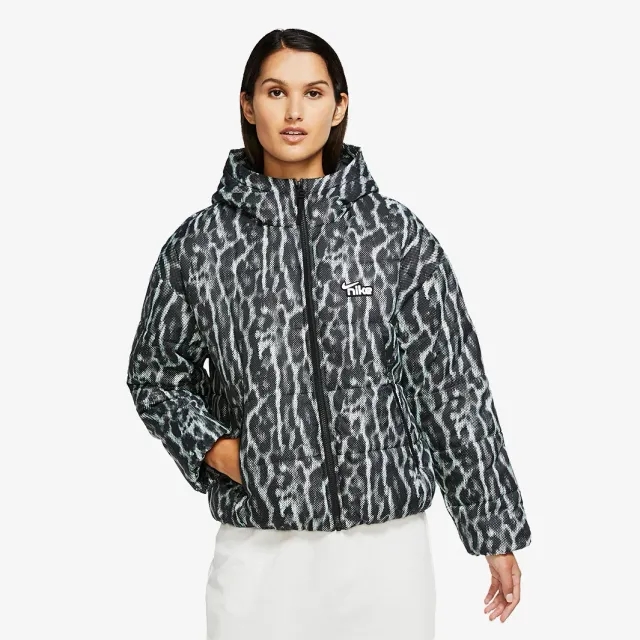 Nike Womens Sportswear Synthetic Jacket Animal AOP