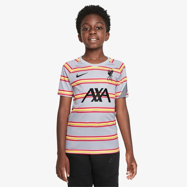 Nike Liverpool Kids SS Pre-Match Away Shirt 2021/22