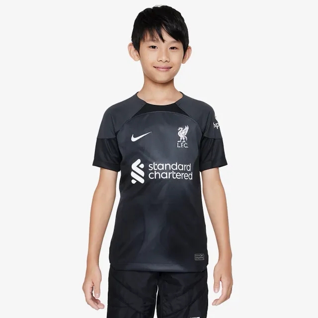 Nike Liverpool Kids SS Goalkeeper Home Shirt 2022/23