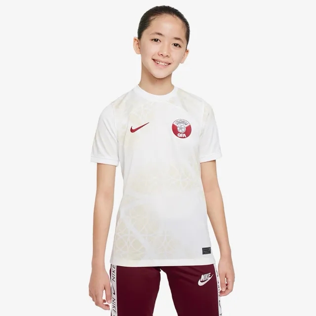Nike Qatar Kids SS Away Shirt 2023
