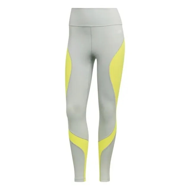 adidas Womens Training Essentials HIIT Colourblock 7 8 Tights Yellow