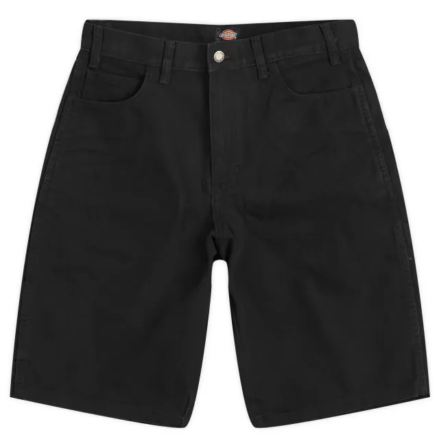 Dickies Men's Duck Carpenter Shorts Stone Washed Black