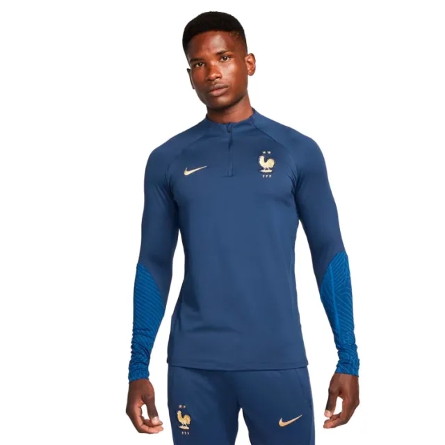Nike France Dri-fit 1/4 Zip L/S Strike Drill Top - Navy 2022-2023