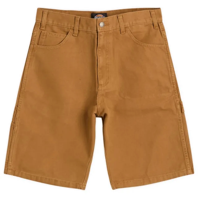 Dickies Men's Duck Carpenter Shorts Stone Washed Brown Duck