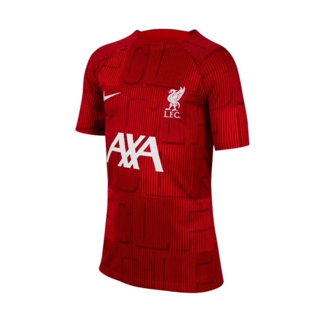 Nike Liverpool Kids SS Pre-Match Home Shirt 2023/24