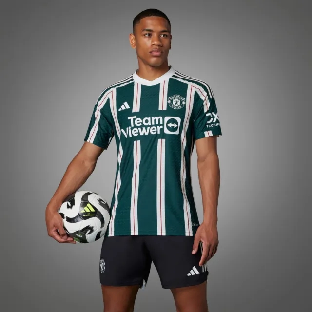 adidas Manchester United Mens SS Player Issue Away Shirt 2023/24