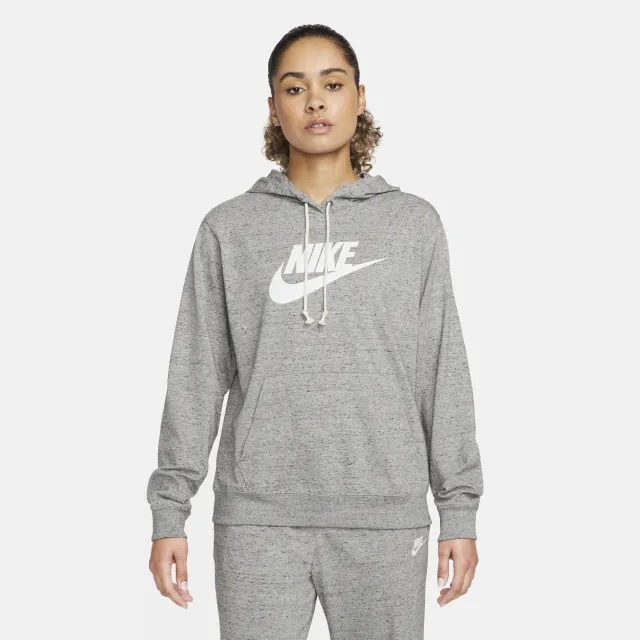 Nike Sportswear Gym Vintage Women's Pullover Hoodie - Grey - Sustainable Blends