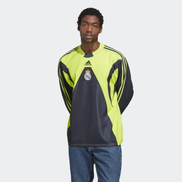 adidas Real Madrid Mens LS Goalkeeper Home Shirt 2022/23