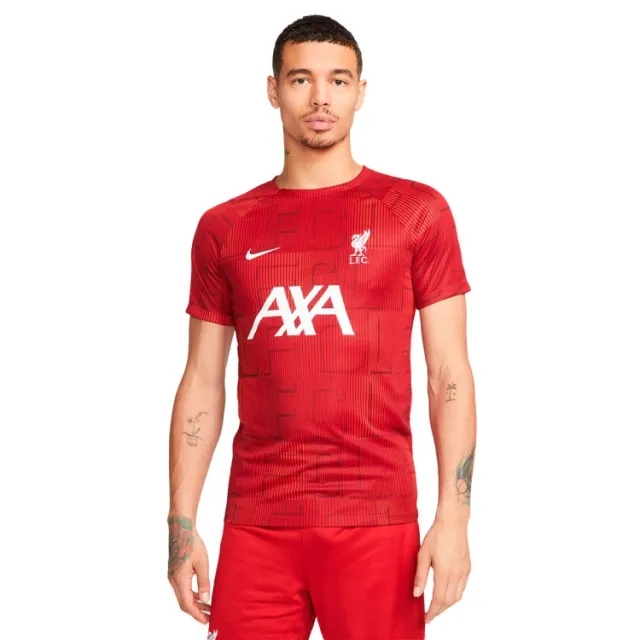Nike Liverpool Dri-Fit Academy Pro Pre-Match Shirt - Gym Red 2023-2024