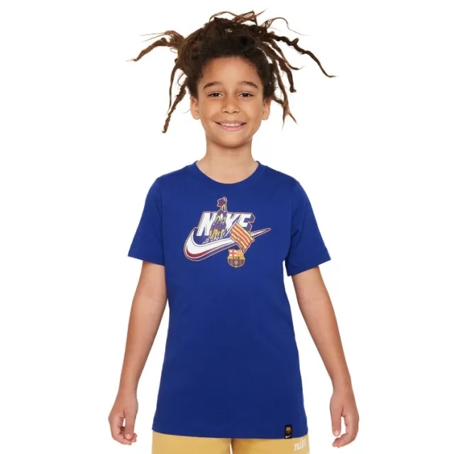 Nike - JUNIOR Barcellona T-Shirt Royal Official 2023 / 24
