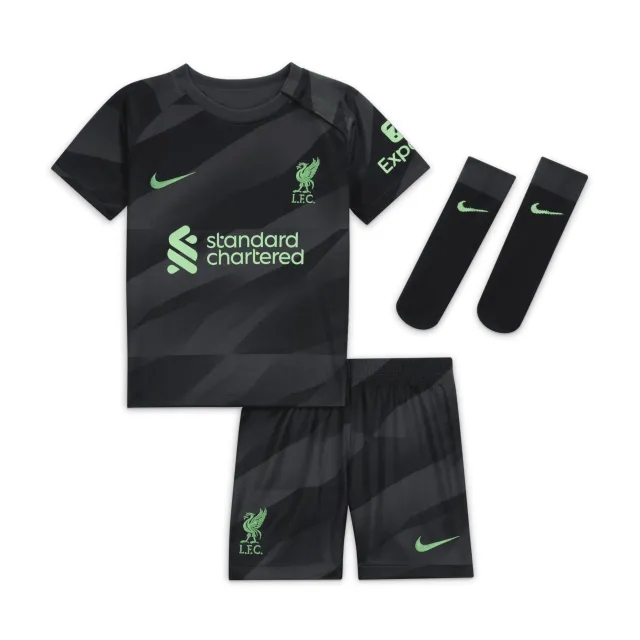 Nike Liverpool Baby LS Goalkeeper Home Mini Kit 2023/24