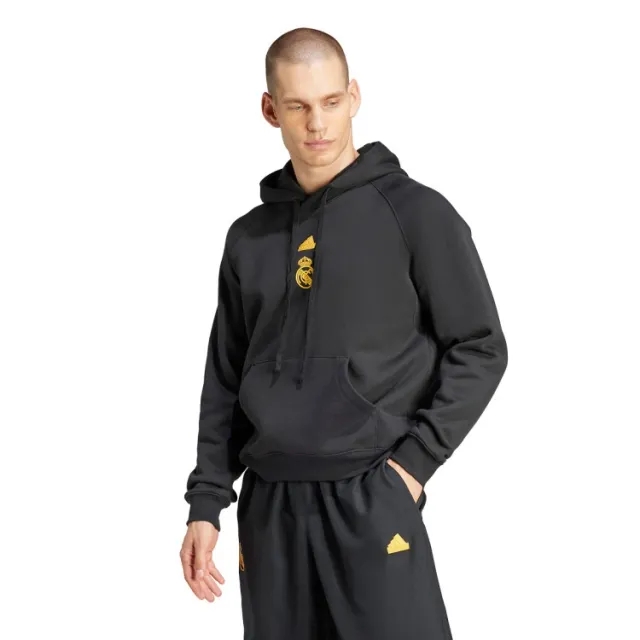 2023-24 Real Madrid adidas Lifestyler Hooded Top (XS)