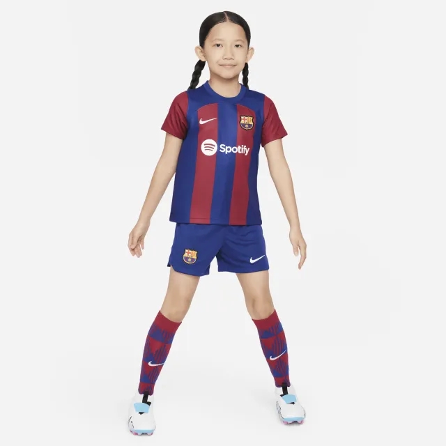 Barcelona Nike Home Stadium Kit 2023-24 - Little Kids