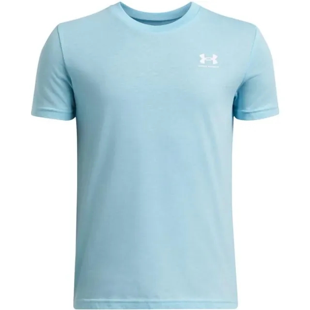 Boys'  Under Armour  Left Chest Logo Short Sleeve Midnight Navy / Pitch Gray YMD (54 - 59 in)