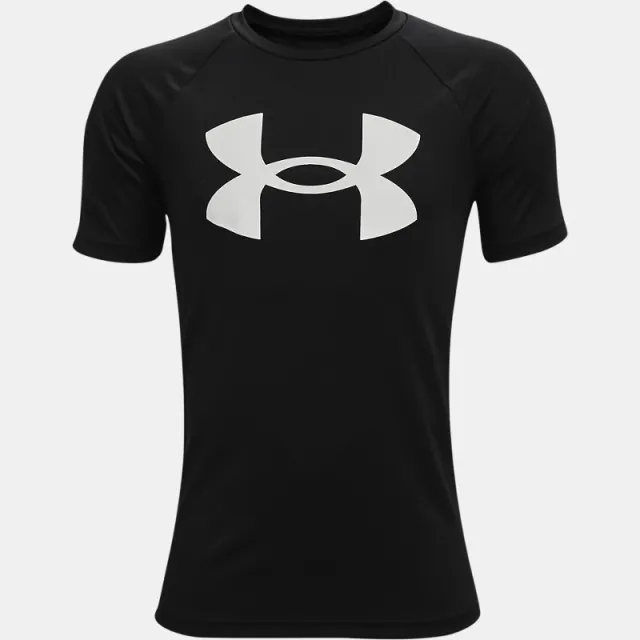 Under Armour Tech Big Logo T-Shirt Boys - Black, White