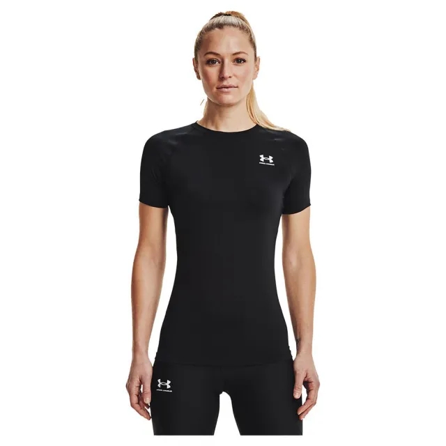 Under Armour HeatGear® Women's Compression Short Sleeve Black / White XS