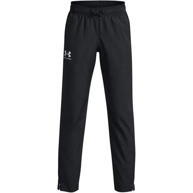 Boys'  Under Armour  Sportstyle Woven Pants Black / Black / Mod Gray YXS (48 - 50 in)