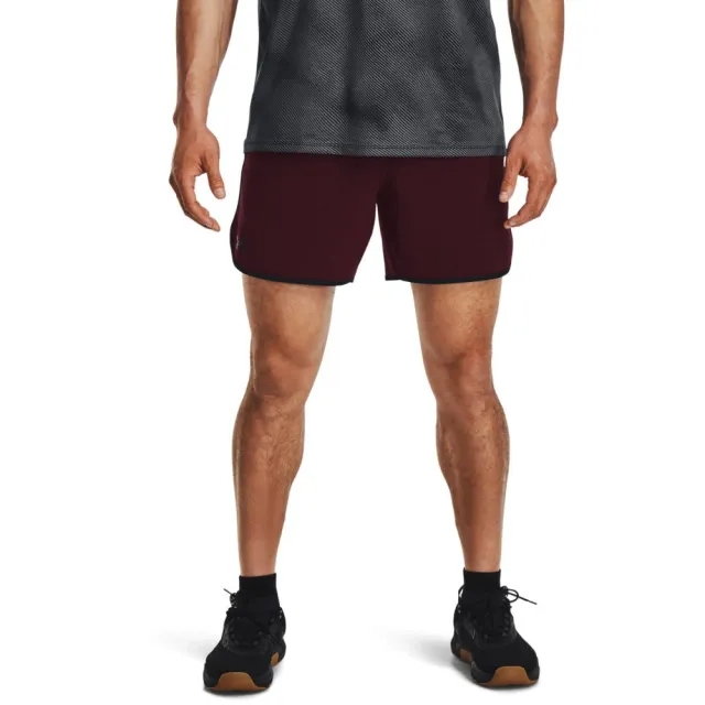 Men's  Under Armour  HIIT Woven 6 Shorts Dark Maroon / Black S