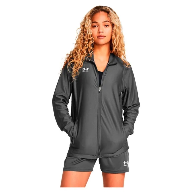 Women's  Under Armour  Challenger Track Jacket Castlerock / White L