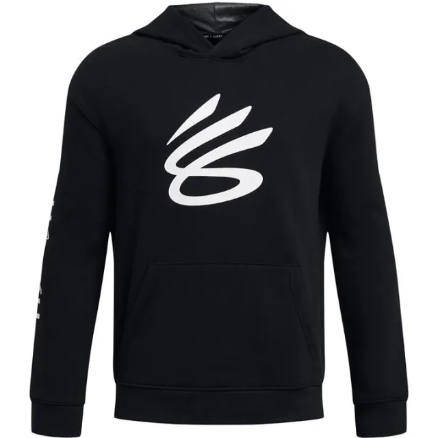 Under Armour Boys' Curry Splash Hoodie Black / White YSM (50 - 54 in)