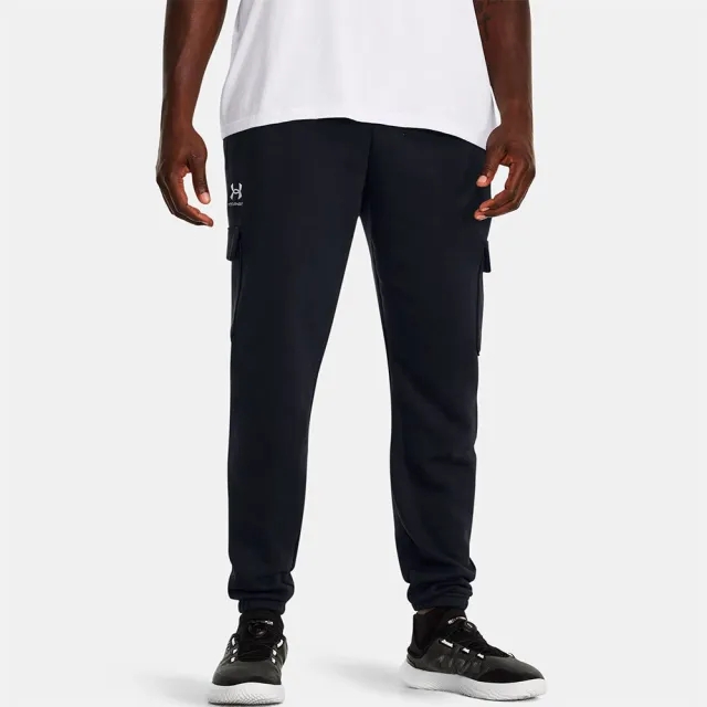Under Armour Essential Fleece Cargo Pants  - Black