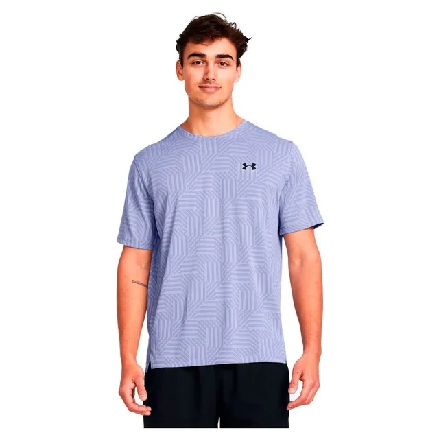 Under Armour UA Tech Vent Geo T-Shirt - Purple - Size S - Purple