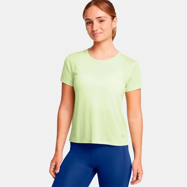 Women's  Under Armour  Launch Short Sleeve Retro Green / Reflective L
