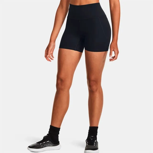 Women's  Under Armour  Meridian Middy Shorts Black / Black XS