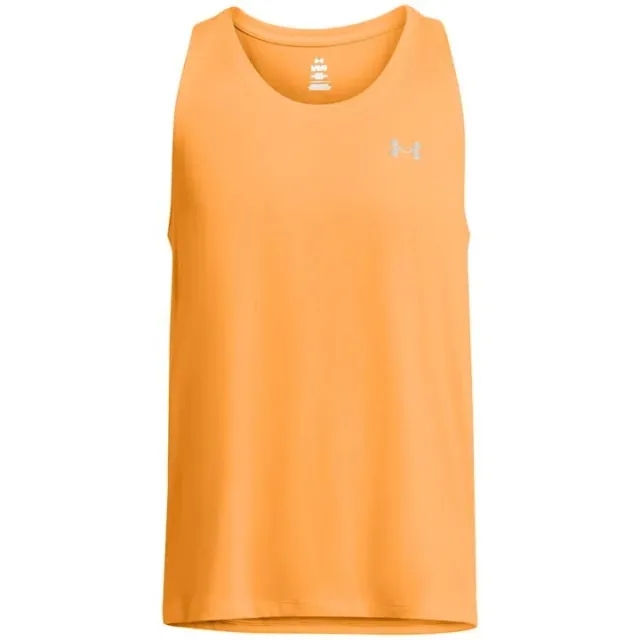 UNDER ARMOUR Mens Running Streaker Singlet - Orange/black, Orange