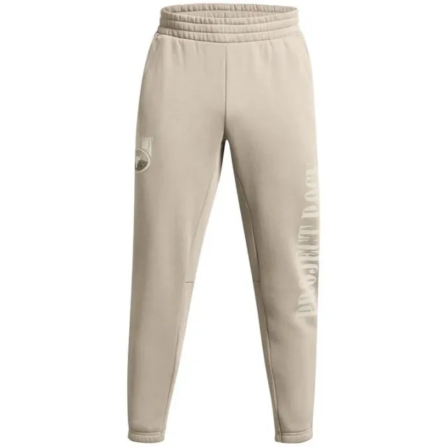 Under Armour Men's Project Rock Essential Fleece Joggers Timberwolf Taupe / Silt XXL