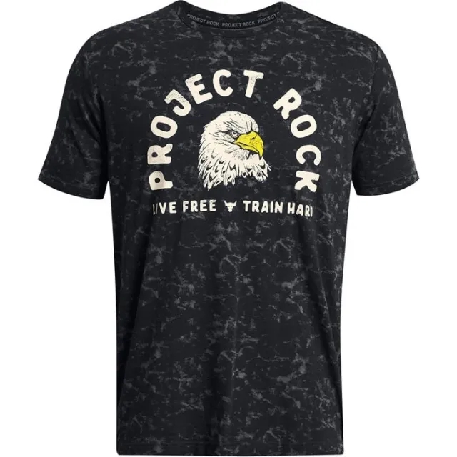 Under Armour Men's Project Rock Free Graphic Short Sleeve Black / Silt S