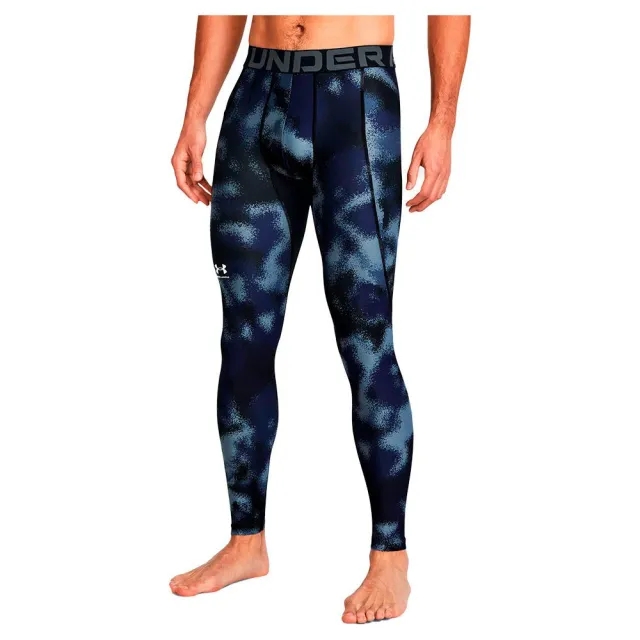 Under Armour Hg Armour Printed Leggings  - Blue