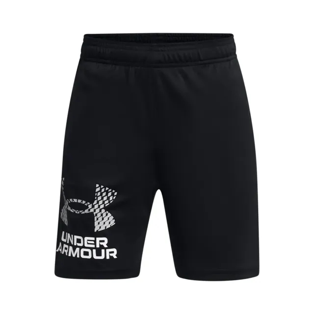 Boys'  Under Armour  Tech™ Logo Shorts Black / Mod Gray YXS (48 - 50 in)