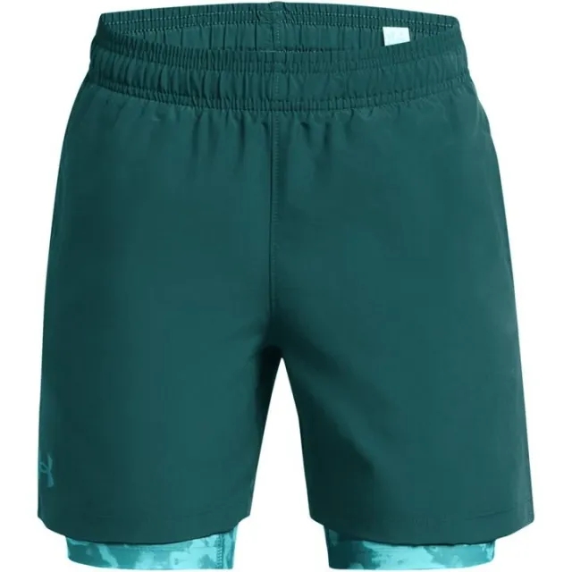 Under Armour  Tech™ Woven Boys' 2-in-1 Shorts Hydro Teal / Circuit Teal / Circuit Teal YLG (59 - 63 in)