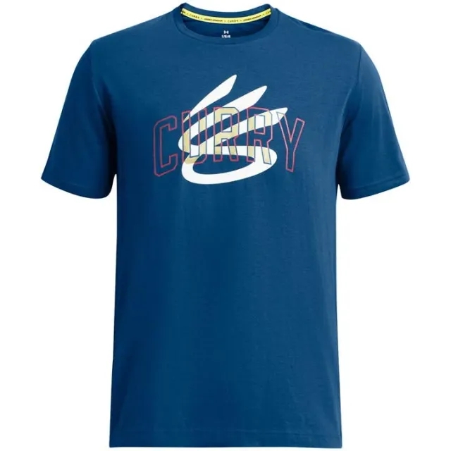Under Armour Men's Curry Champ Mindset T-Shirt Varsity Blue / White XXL