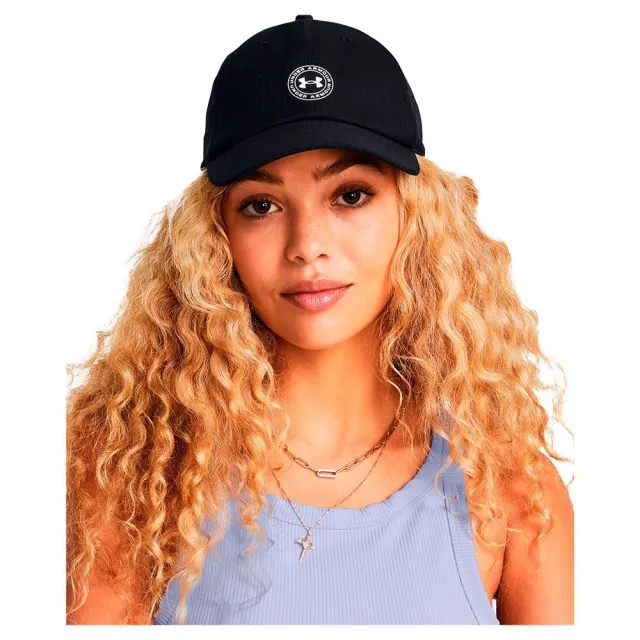 Women's  Under Armour  ArmourVent Adjustable Cap Black / White OSFM