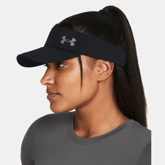 Women's  Under Armour  Launch Visor Black / Black / Reflective OSFM