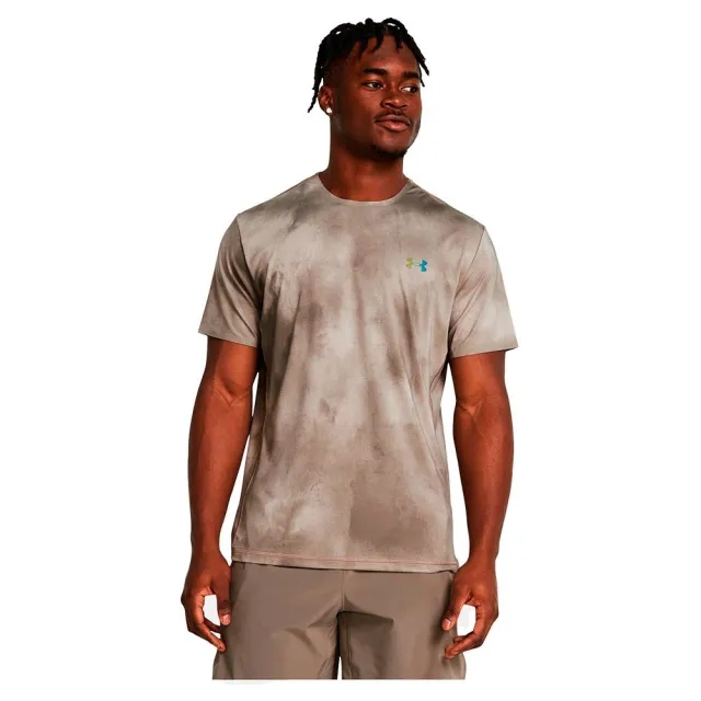 Under Armour Armour Vanish Elite Vent Prtd Ss Gym Top Mens - Brown