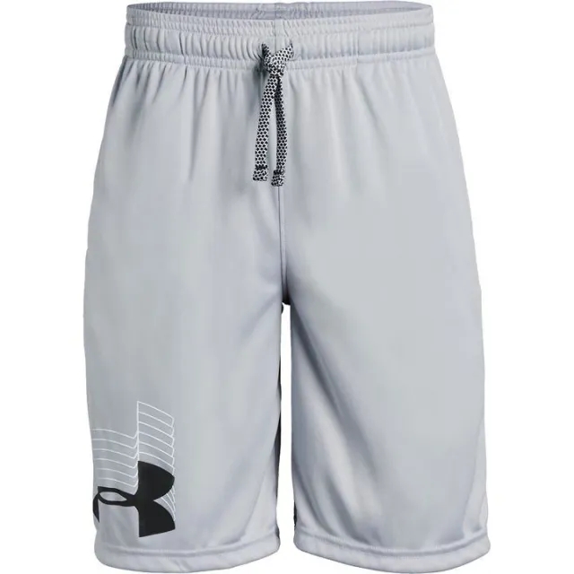 Under Armour Boys' Project Rock Ultimate Printed Shorts Downpour Gray / Atomic YMD (54 - 59 in)