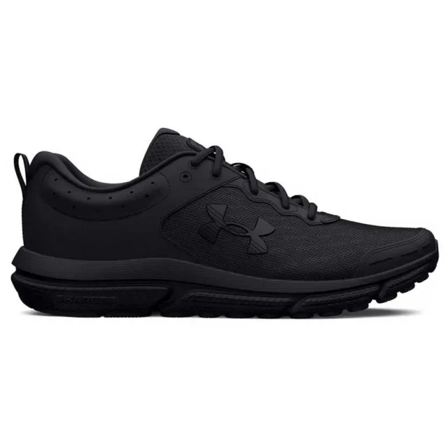 Men's  Under Armour  Charged Assert 10 Running Shoes Black / Black / Black 14